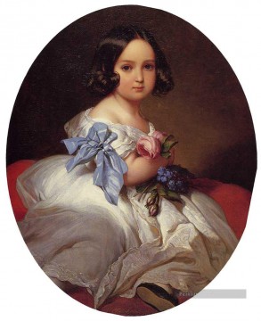  Franz Art - Princesse Charlotte de Belgique portrait royauté Franz Xaver Winterhalter